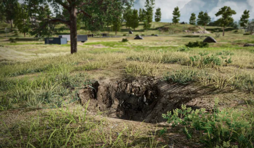 Erangel destructible terrain explosion