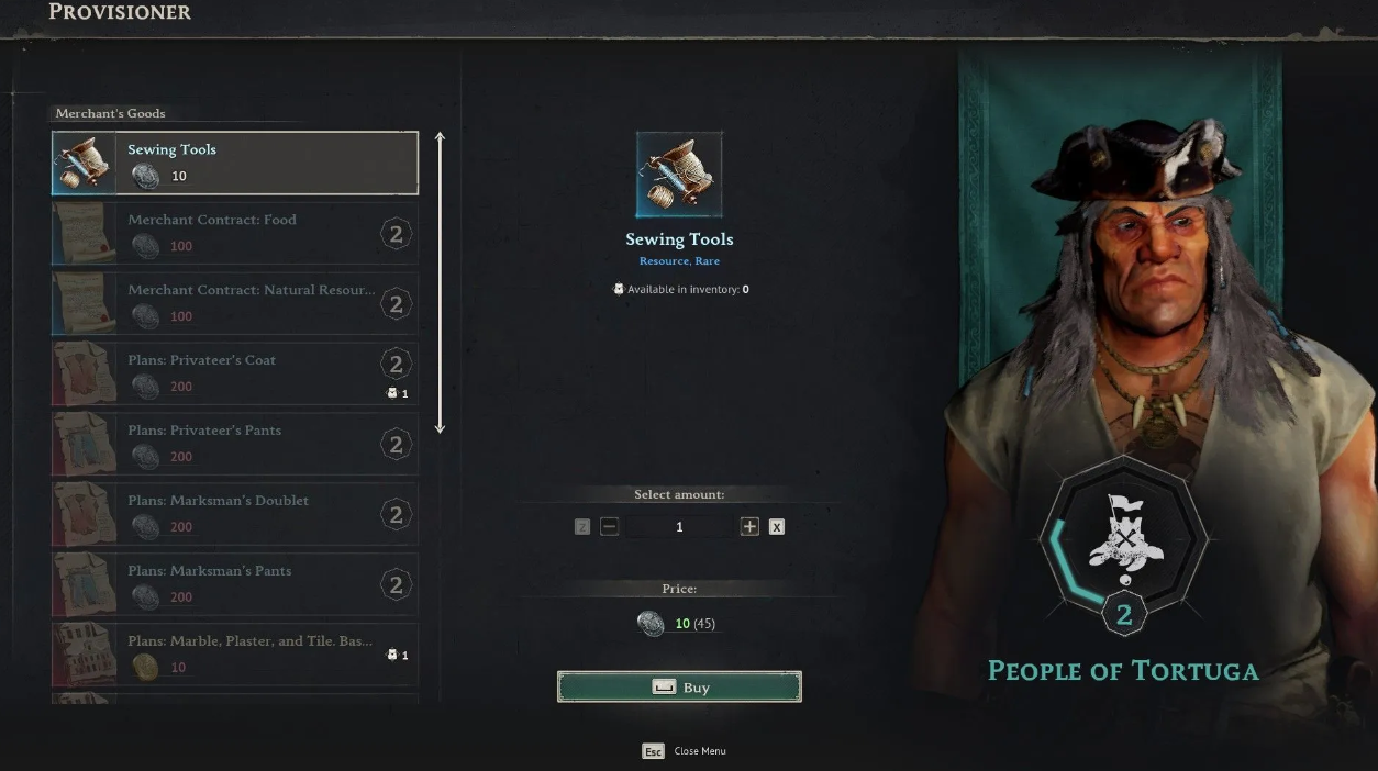 What does Tortuga the pirate look like