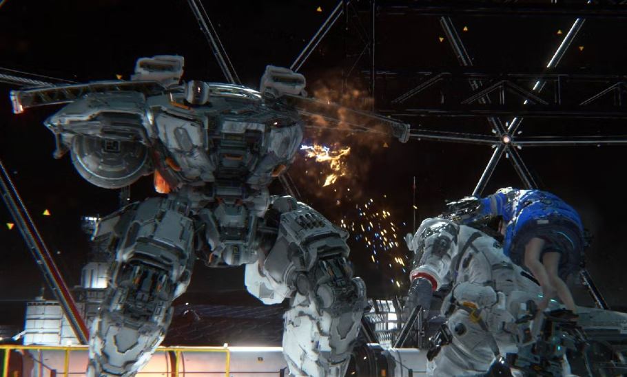 Pragmata boss fight scene