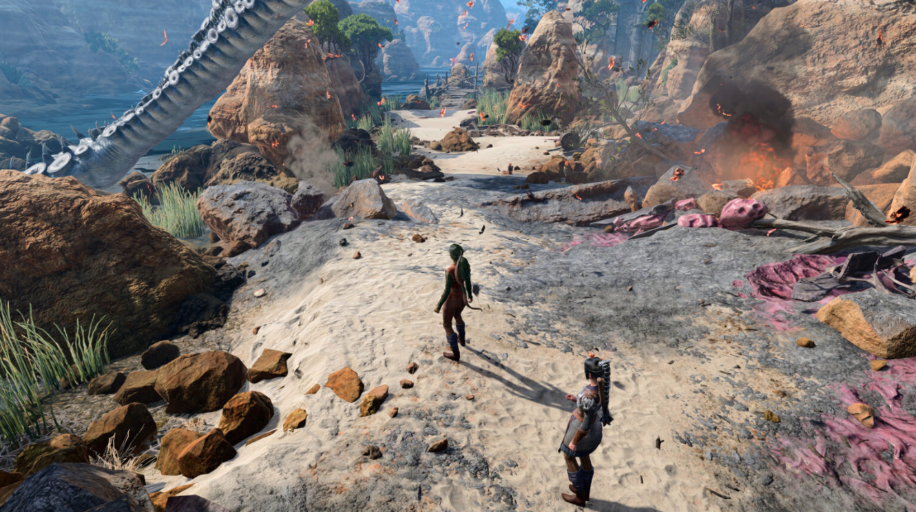 Ravaged Beach starting location