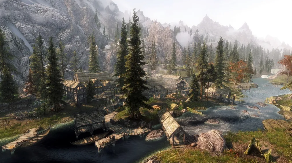 Elder Scrolls Skyrim landscape