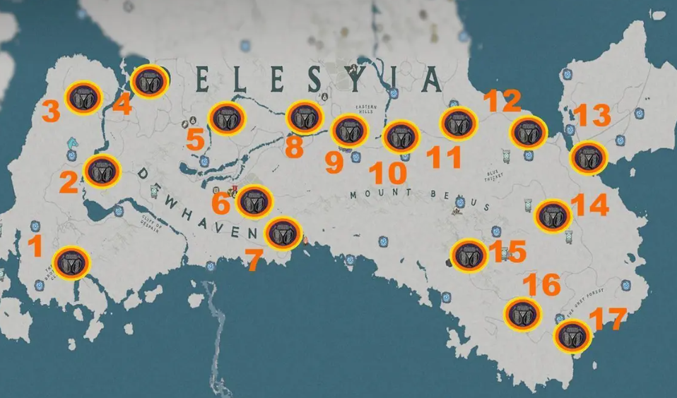 Map of Southern Delesion
