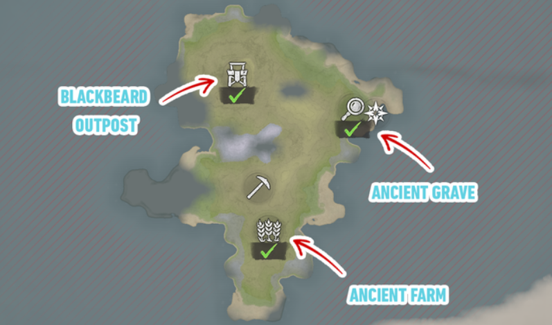 Ancient village ruins map