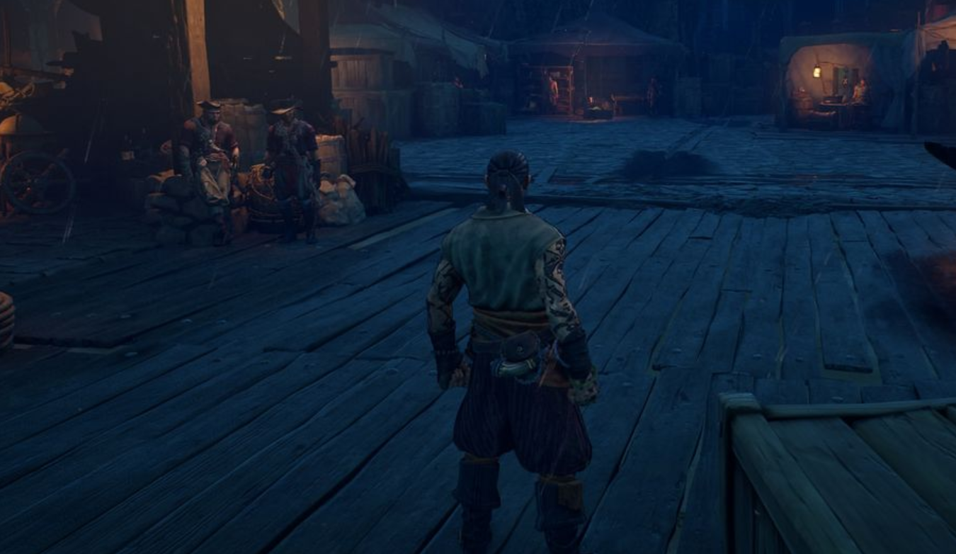 Tortuga port city ruins
