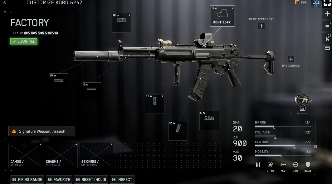Kord 6P67 medium range