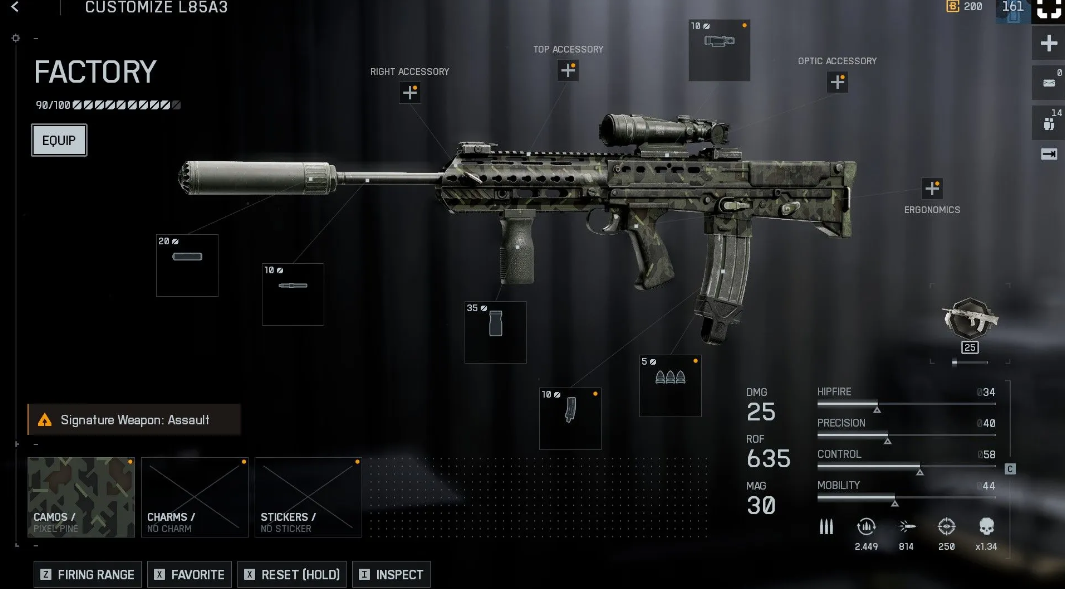 L85A3 weapon performance test