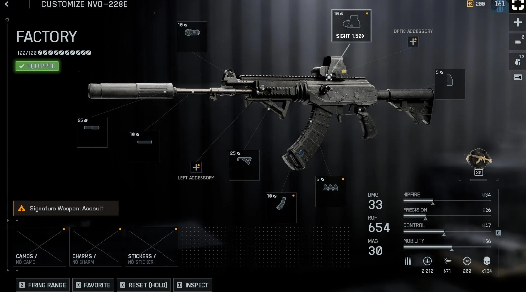 NVO 228E close combat