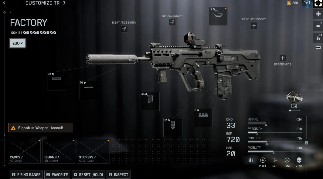 TR 7 close range rifle