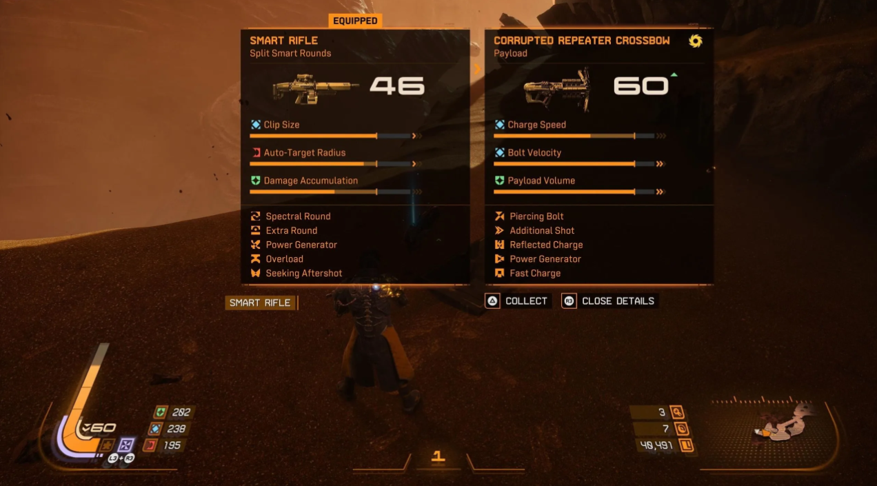 Corrupted weapon build