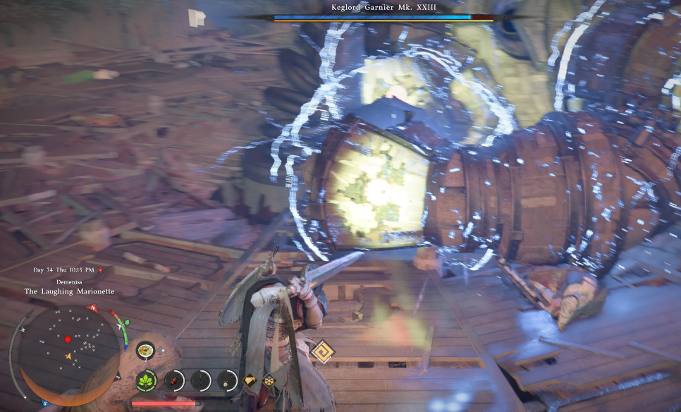 Boss weak points glowing