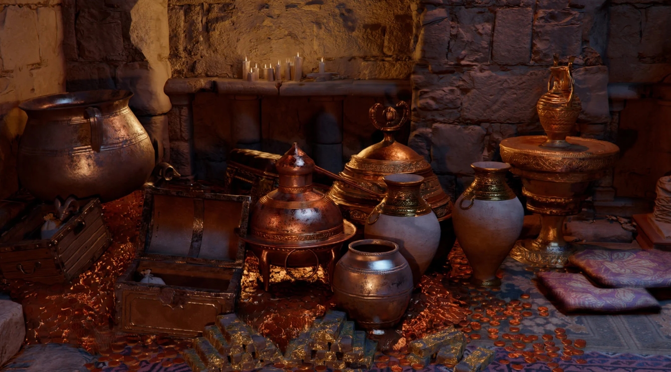 Crimson Desert update 1.05 treasure room loot and exploration gameplay