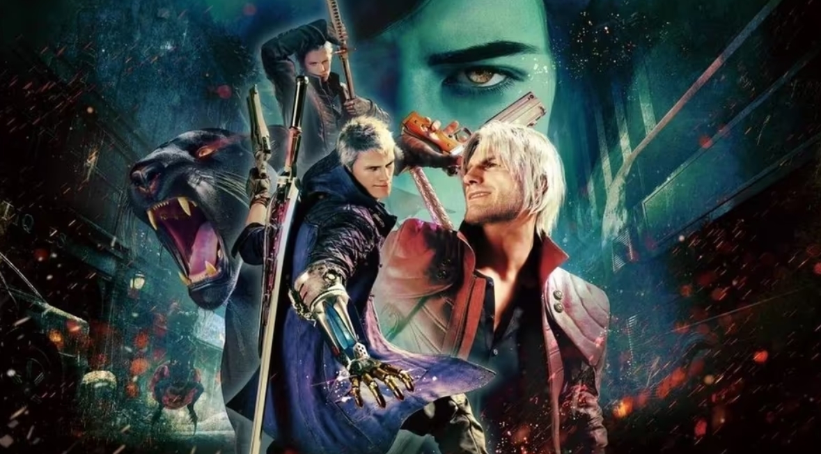 Devil May Cry remake artwork featuring Dante and Nero