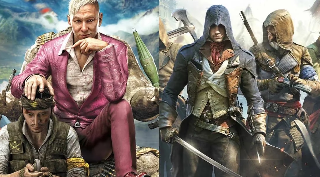 Far Cry and Assassin’s Creed comparison image following Ubisoft’s announcement of new games before 2029