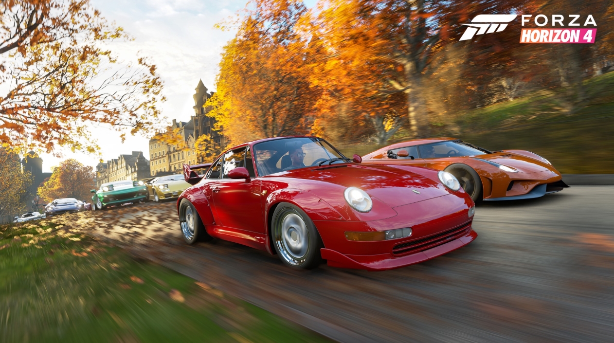 Forza Horizon 4 seasons system autumn race gameplay