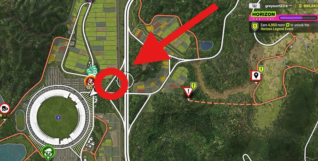 Shimanoyama stadium map