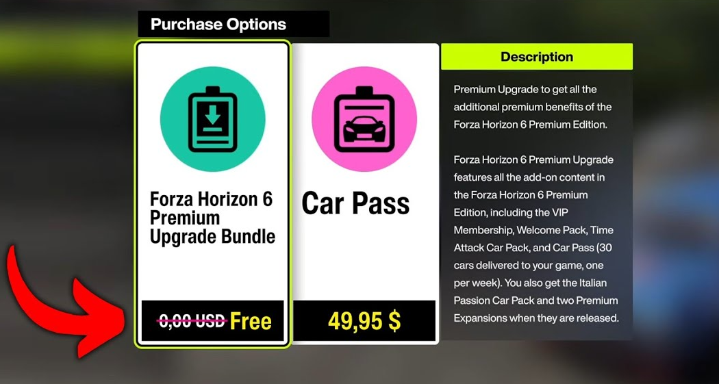 Forza VIP bonus rewards