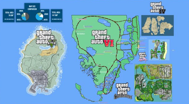 GTA 6 map scale