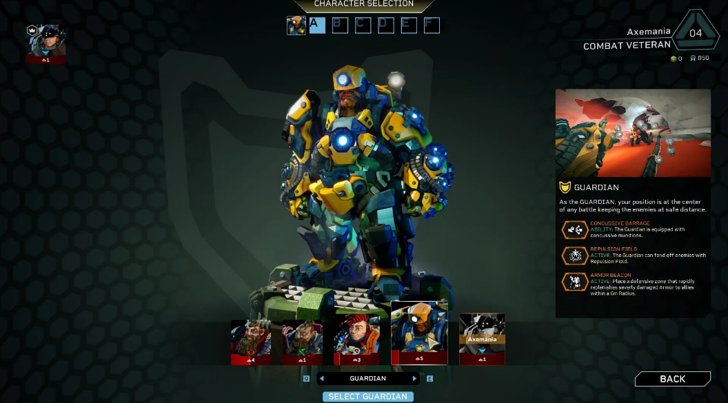 Guardian team defense class