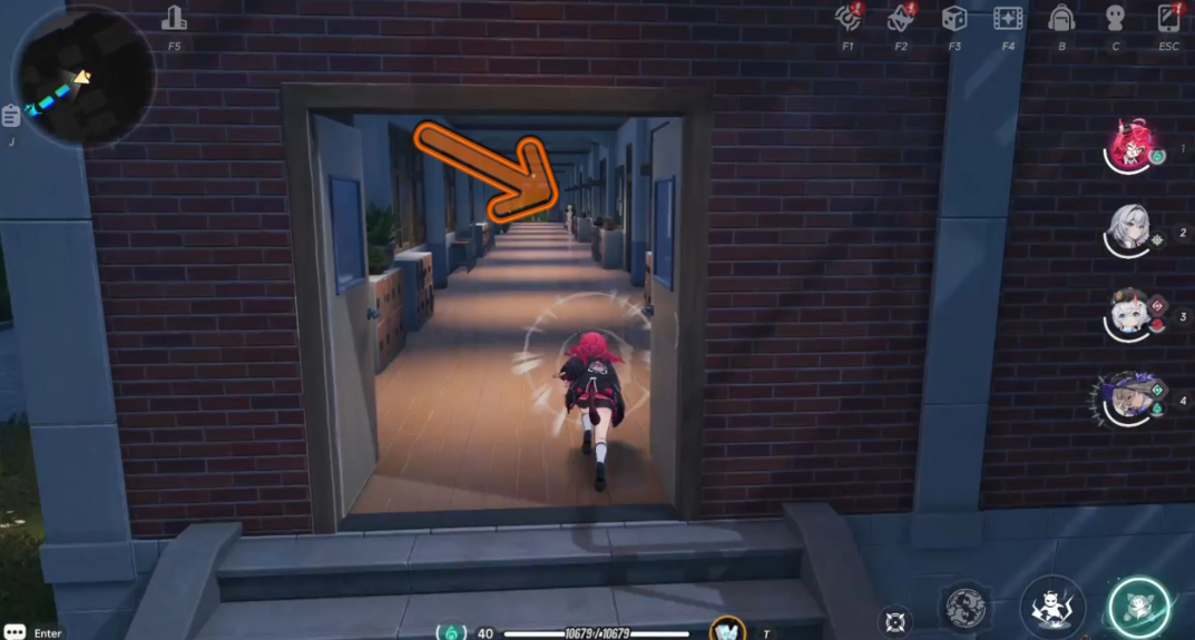 The hidden doll appears on the floor