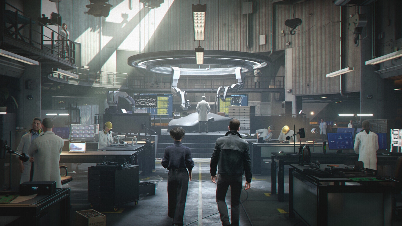 James Bond explores a high-tech laboratory during a mission in 007 First Light