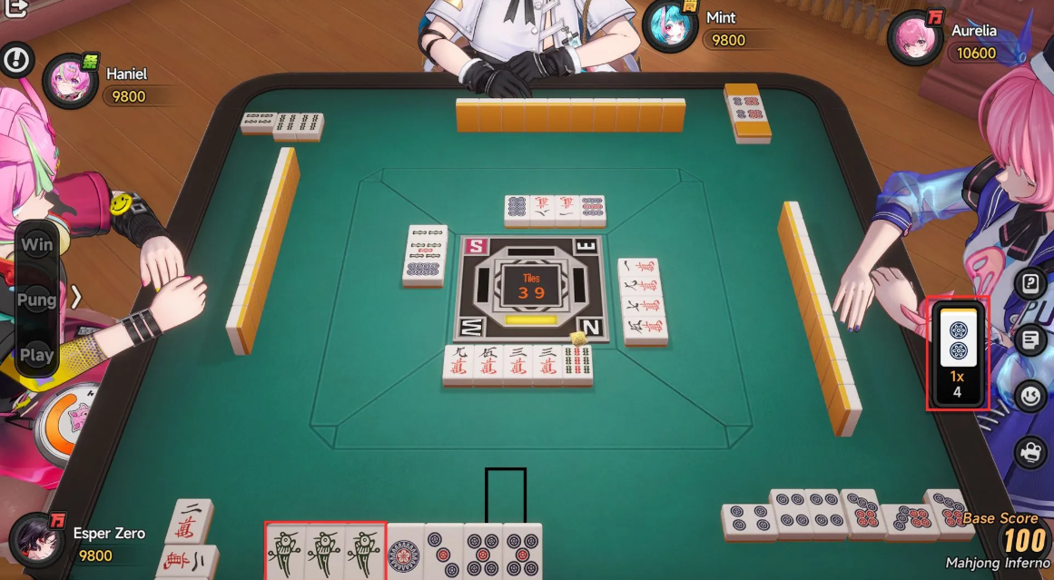 Mahjong pair tiles