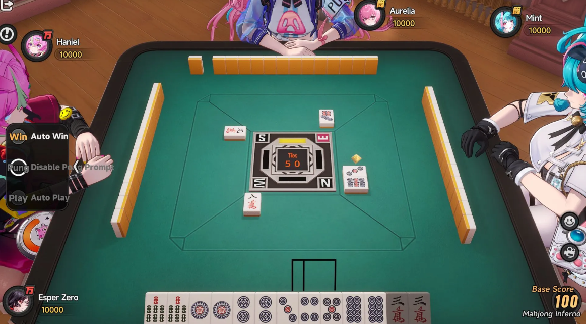 Mahjong straight tiles