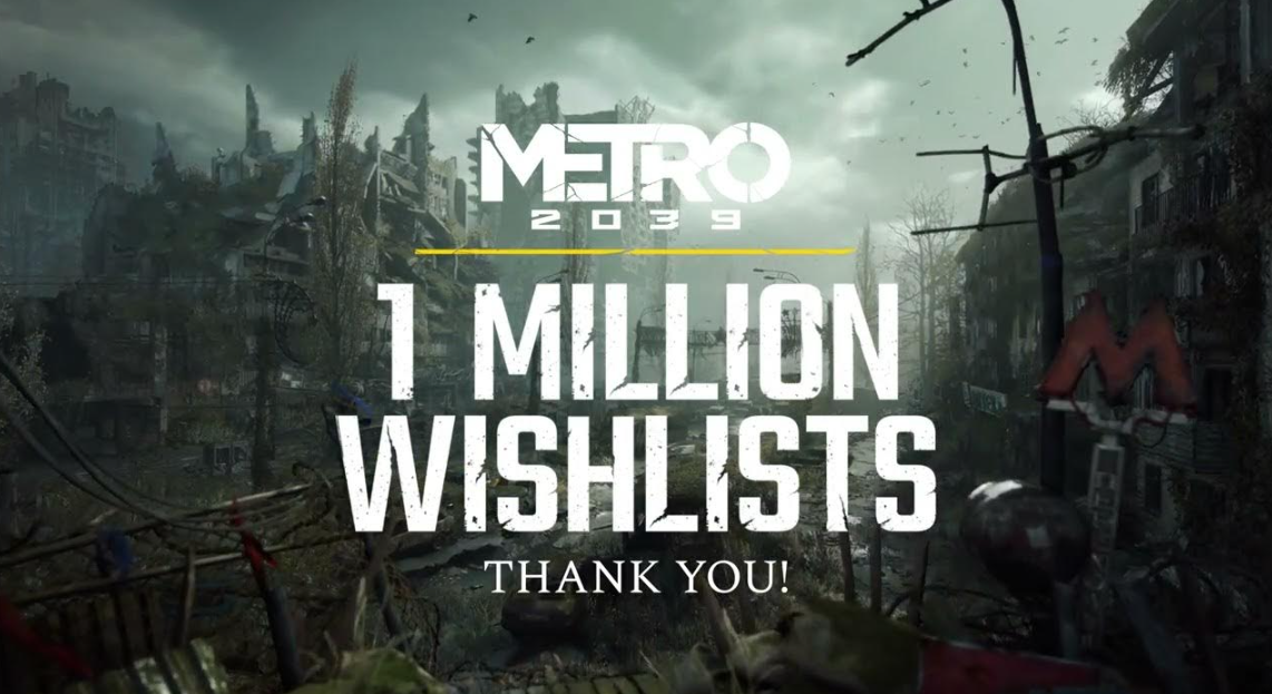 Metro 2039 — 1 million wishlists in 15 days. Record shared with Assassin’s Creed - Image 1