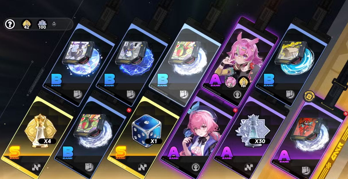 Team combo rotation example