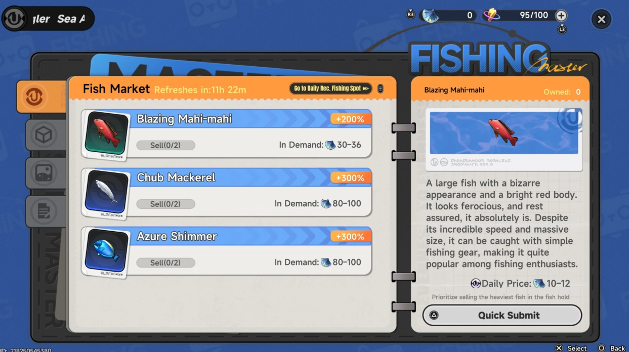 Fish market trading