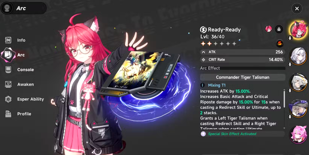 Nunally signature arc build
