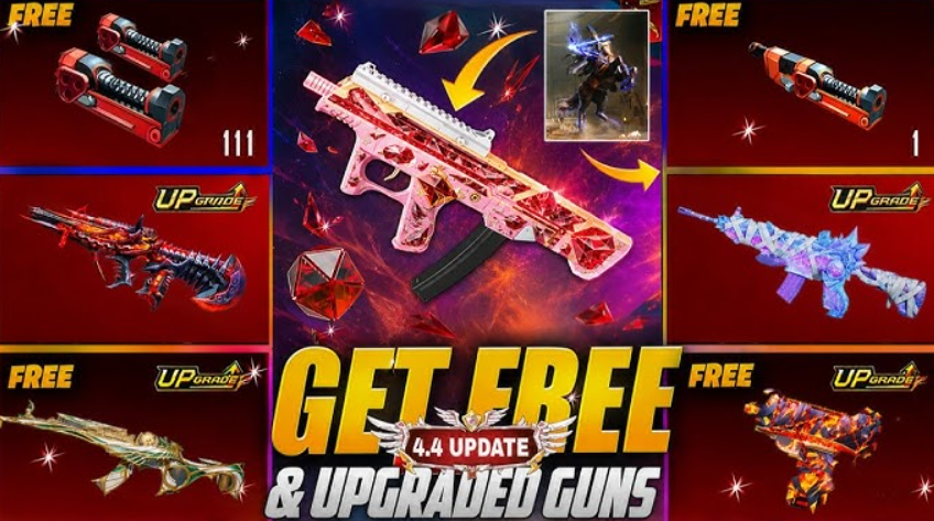 PUBG 4.4 weapon skins