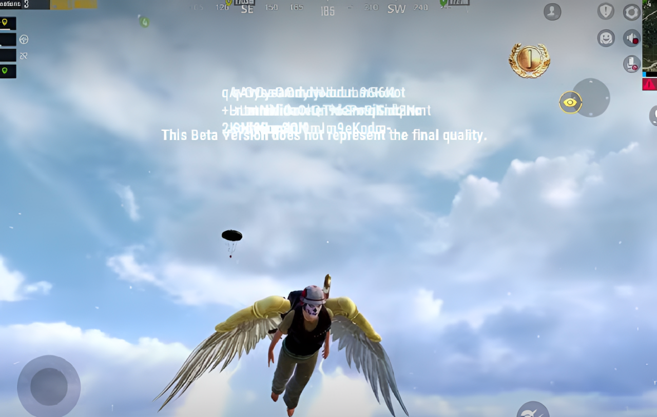 PUBG flying wings