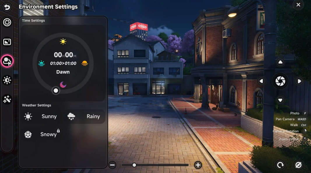 Photo mode for lighting settings