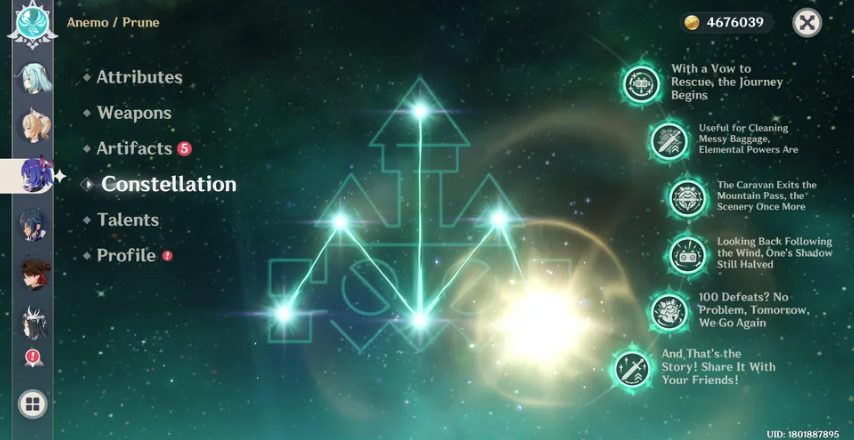 Prune C6 constellation bonus
