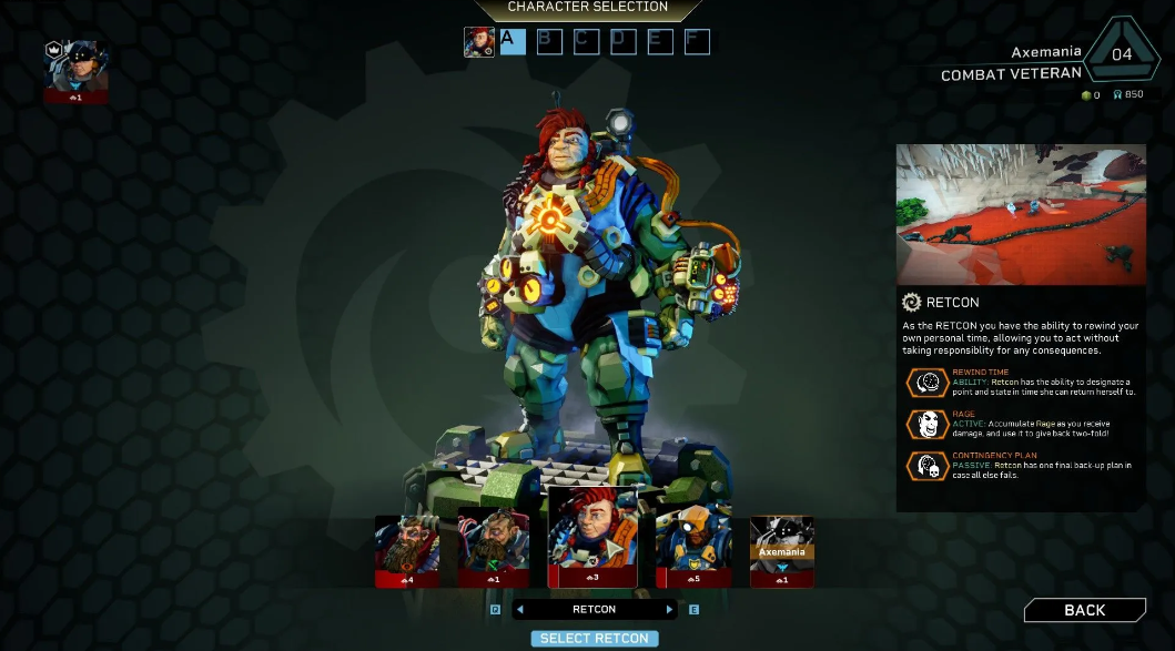 Retcon time reset ability