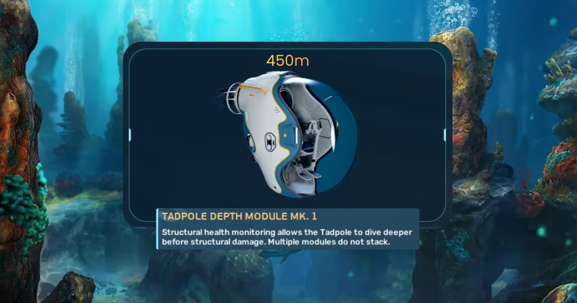 Tadpole depth upgrade