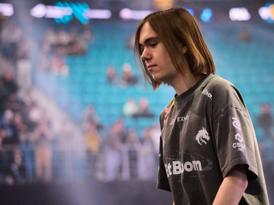 Team Spirit player donk on stage at PGL Astana 2026