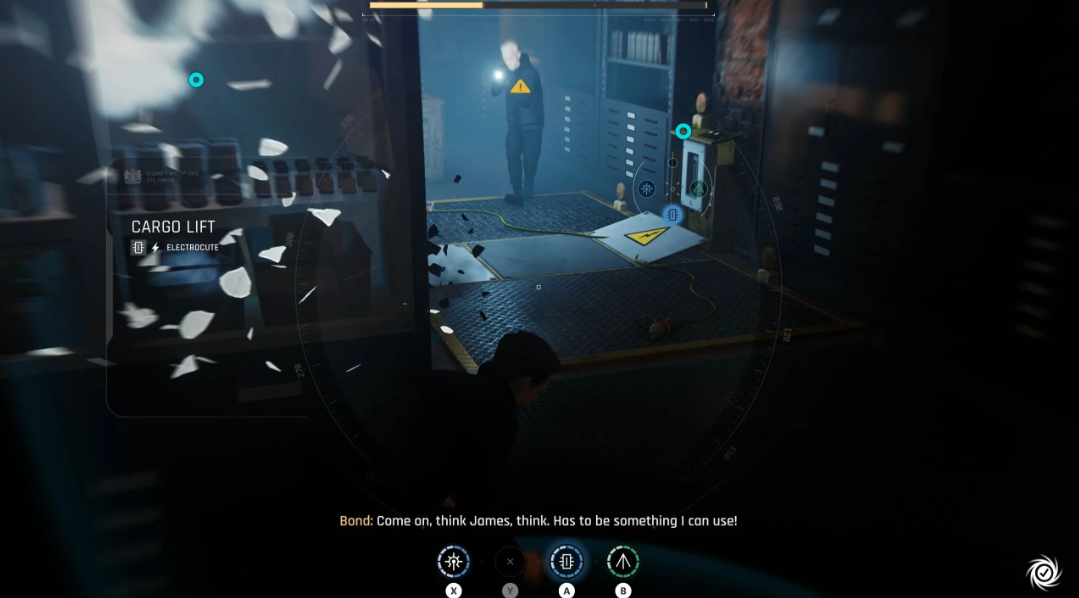 Cargo lift electric trap