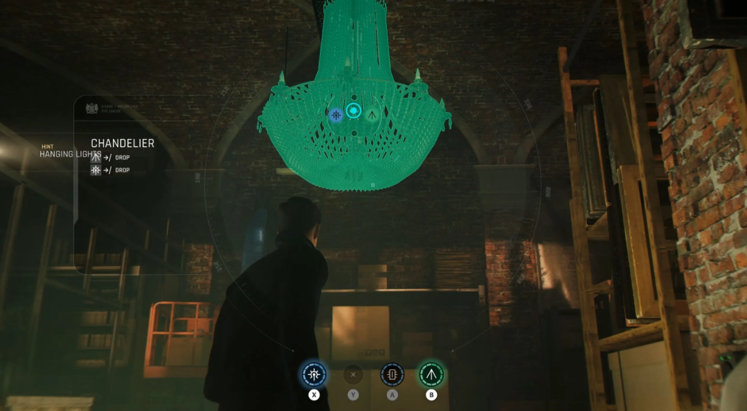 Warehouse chandelier boss trap