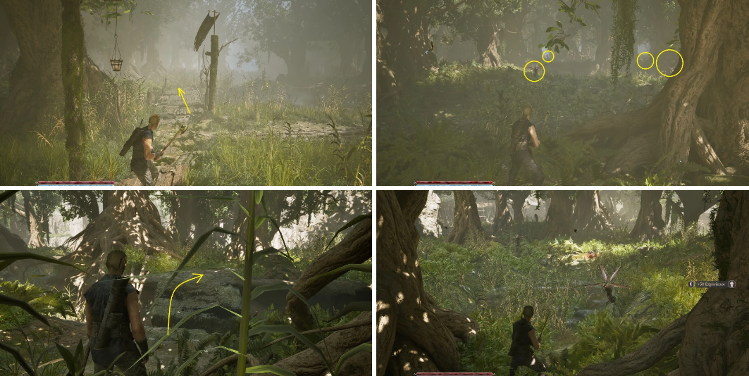 Bloodsuckers in forest