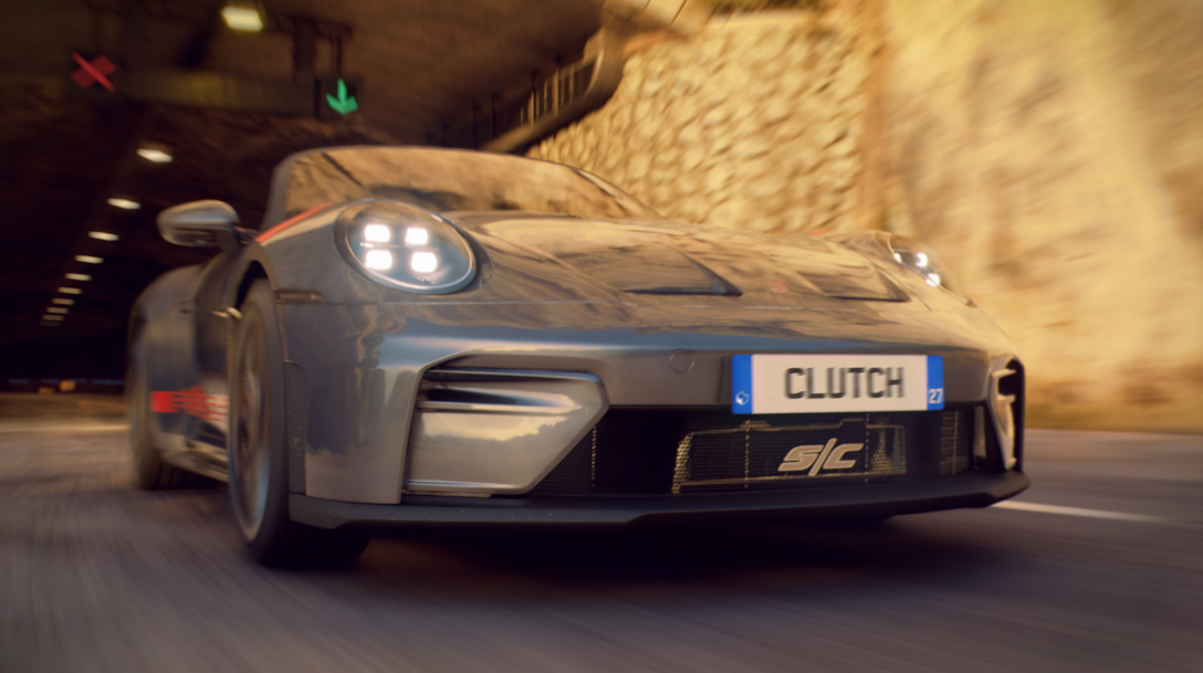 Sports car drifting Monaco