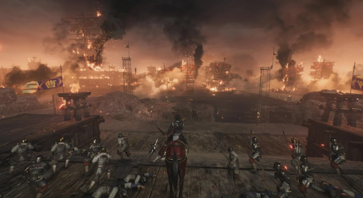 Three Kingdoms battle scene