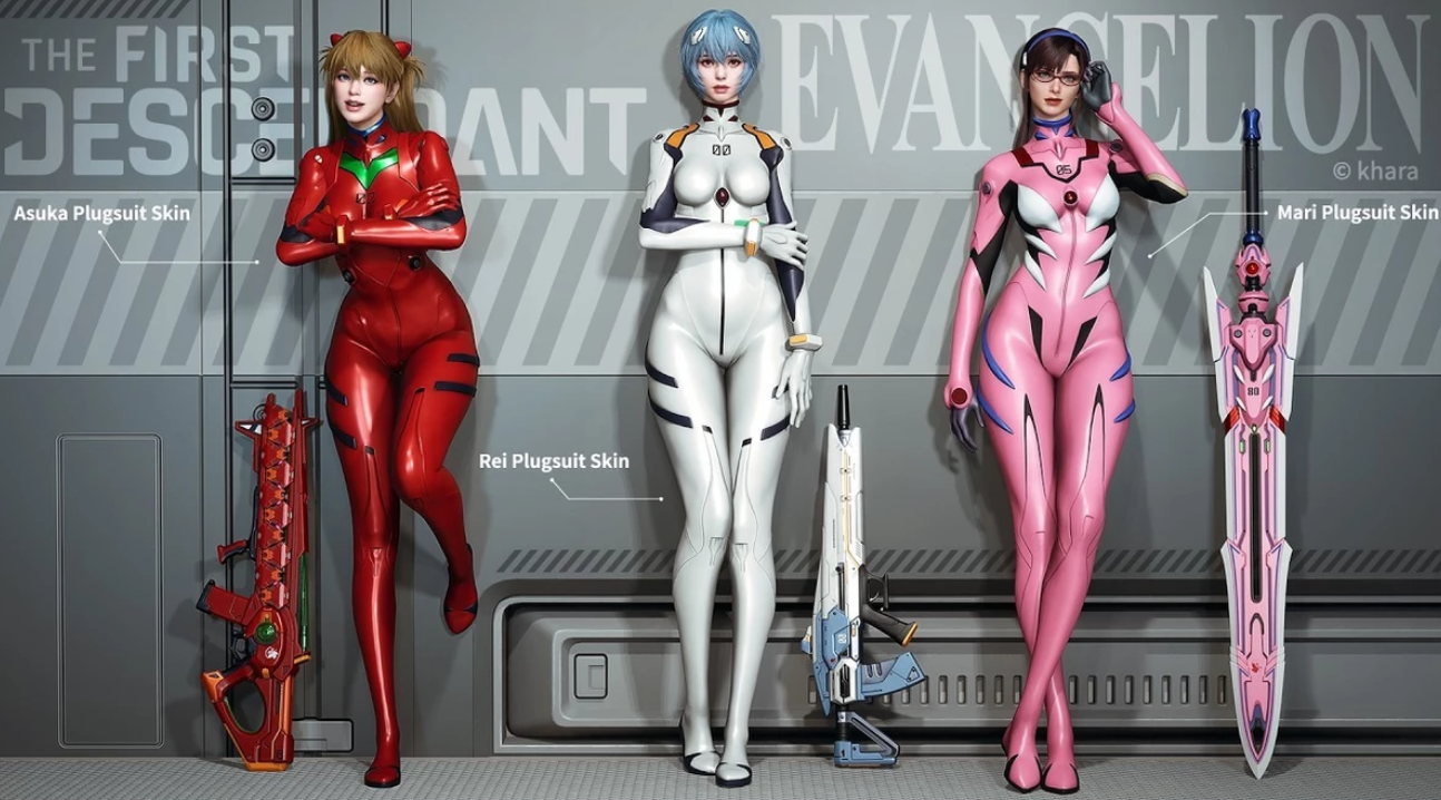Evangelion Collaboration Costumes and Skins