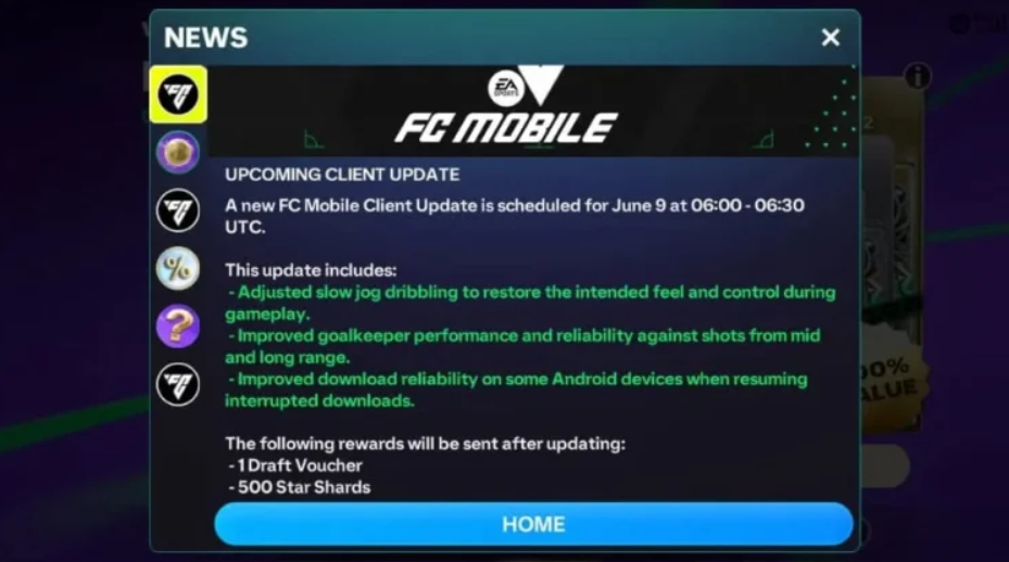 FC Mobile June update