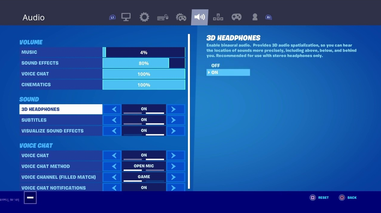 Fortnite visual sound effects