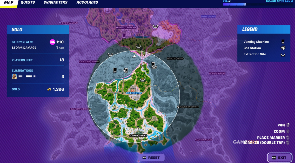 Fortnite Zero Point location