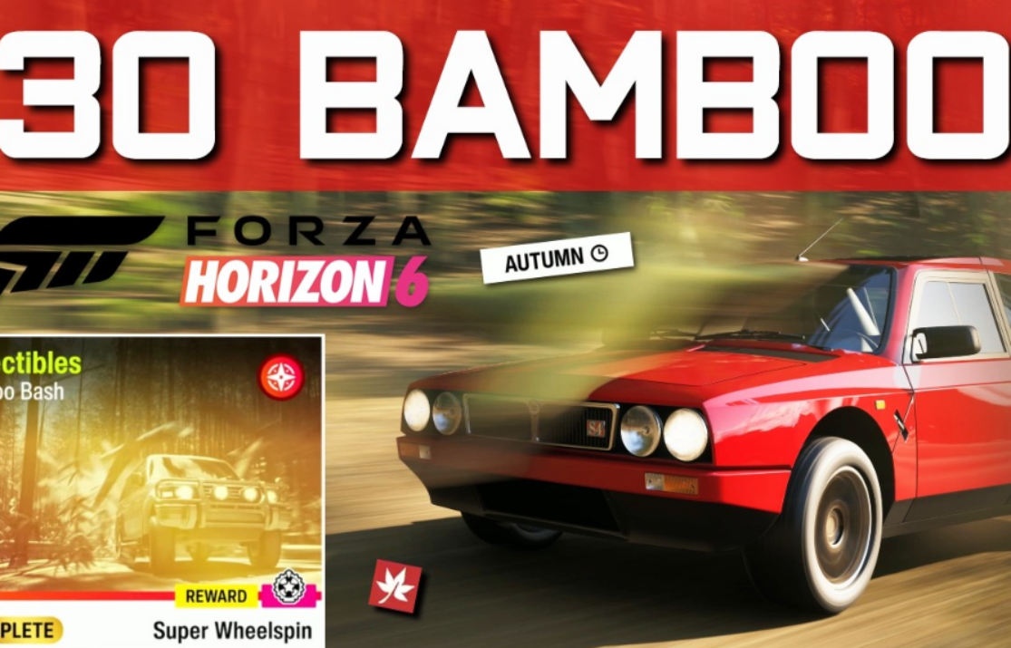 Exact bamboo location in Forza Horizon 6 for Bamboo Bash – complete in 60 seconds