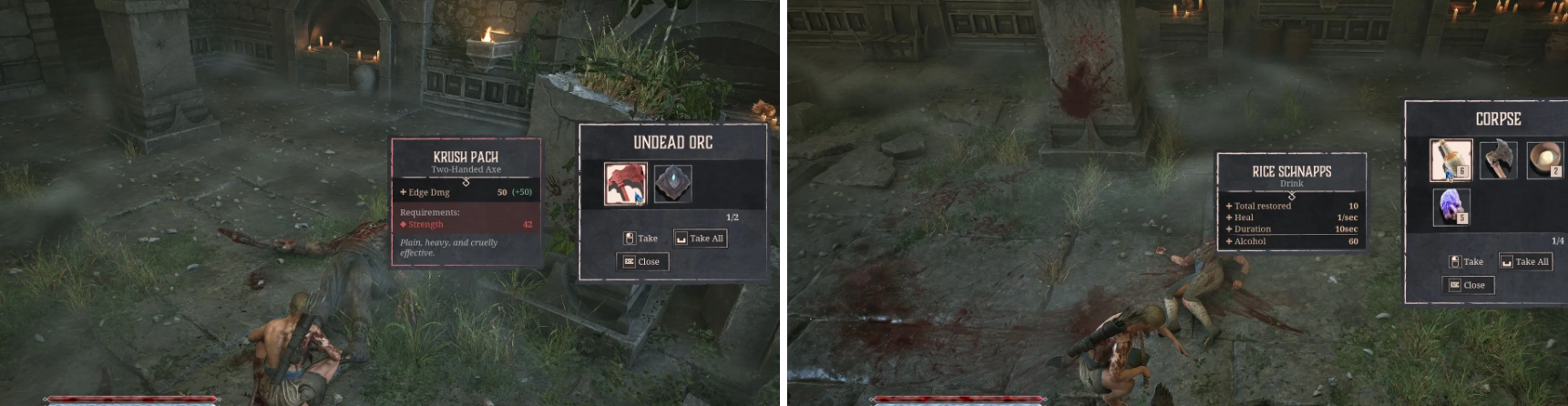 Undead Orc Loot