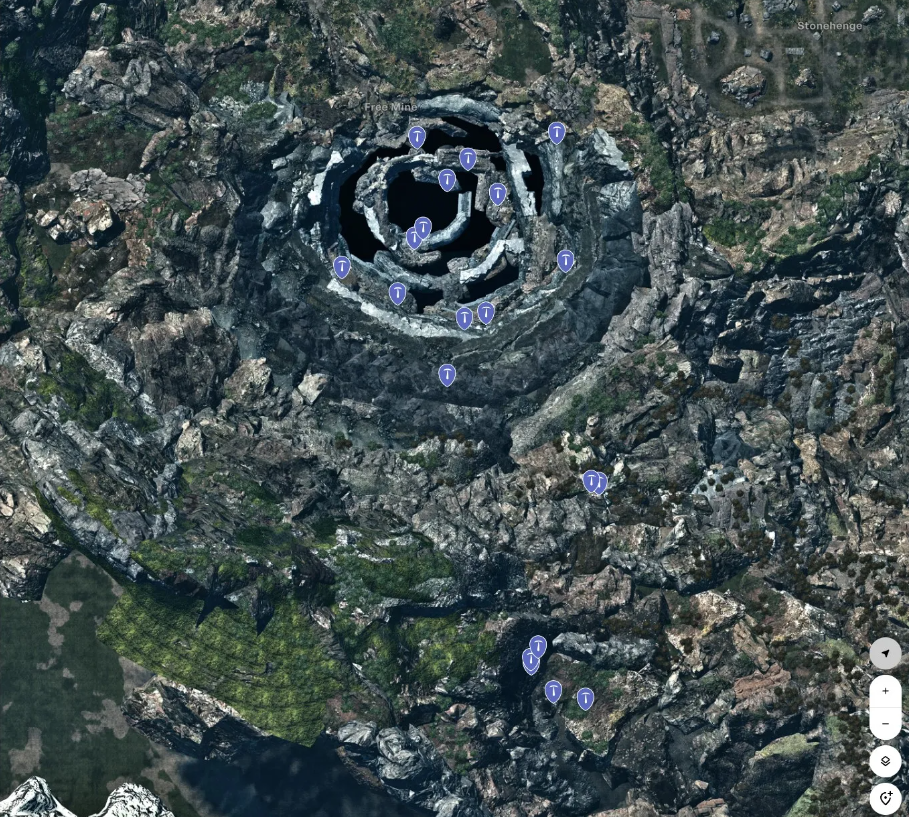 Abandoned Mine entrance map