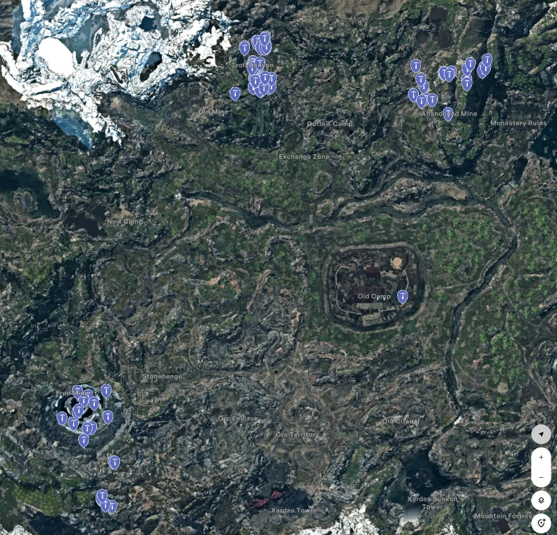 Old Mine location map